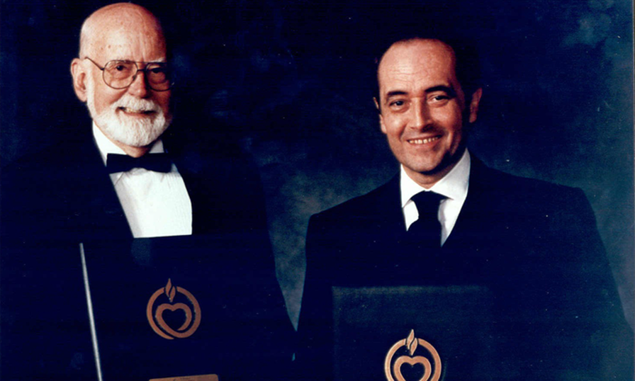 Prof. E Donall Thomas y Josep Carreras