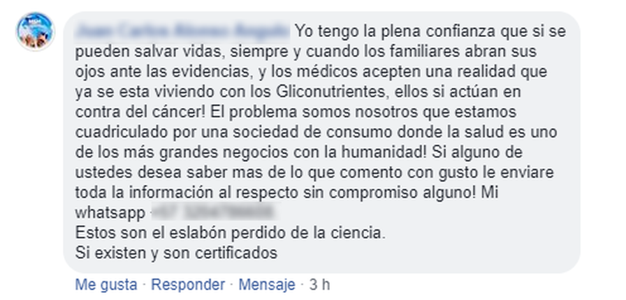 mensaje ejemplo pseudoterapias